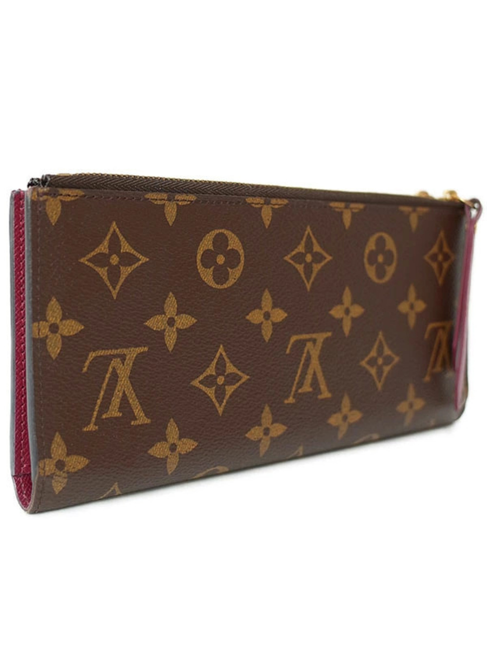 Louis Vuitton Monogram Wallet Portefeuille Adele Bi fold Long Brown